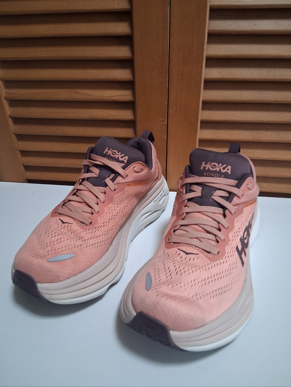 Hoka Bondi 8 Earthenware Pink Clay Women's Running Shoe * Size: 7B - Picture 3 of 8